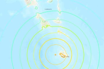 Gempa magnitudo 7,3 landa pesisir Vanuatu dengan ancaman tsunami