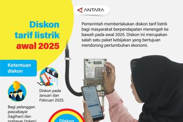 DIskon tarif listrik awal 2025