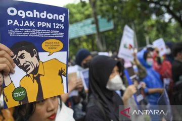 Unjuk rasa menolak penerapan PPN 12 persen