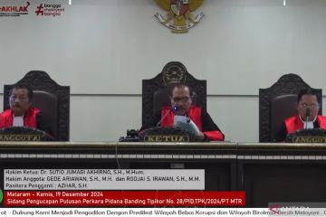 Pengadilan tinggi ubah vonis hukuman eks Kadishub Dompu jadi 8 tahun