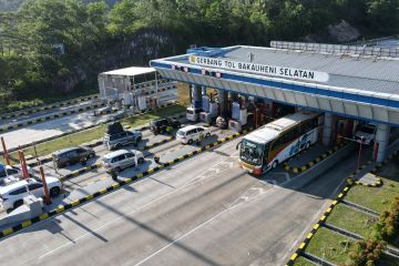Arus balik Natal, 87.435 kendaraan melintas di Tol Bakter