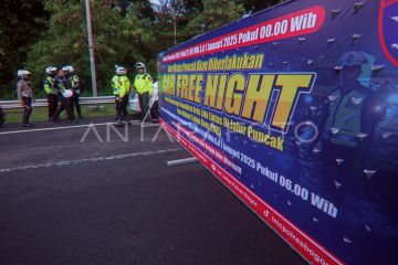 Pemberlakuan Car Free Night di Puncak Bogor