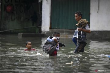 BPBD DKI: Jalan RE Martadinata depan JIS kembali terendam banjir rob