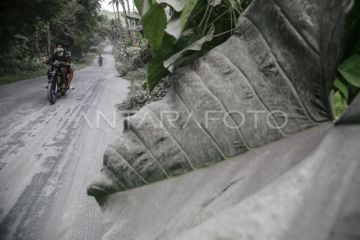 Sebaran abu vulkanik Gunung Ibu