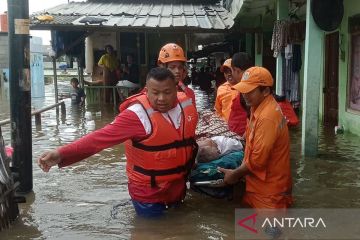 Banjir masih rendam dua RT dan jalan di Jakut hingga Rabu siang