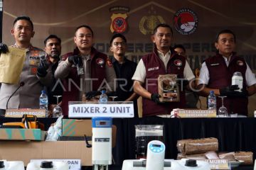 Rilis kasus pabrik narkotika jenis tembakau sintetis di Bogor