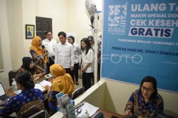 Wapres tinjau Cek Kesehatan Gratis di Samarinda