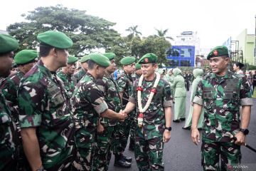 Penyambutan Pangdam II Sriwijaya yang baru