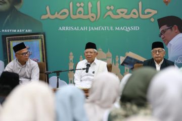 Ma’ruf Amin buka kajian kitab Arrisalah tradisi PKB saat Ramadhan