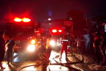 SPBU mini di Kota Serang kebakaran diduga tersambar petir