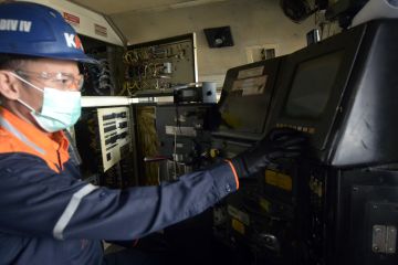 Persiapan lokomotif untuk angkutan lebaran