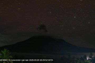 Gunung Lewotobi Laki-laki kembali erupsi Kamis malam