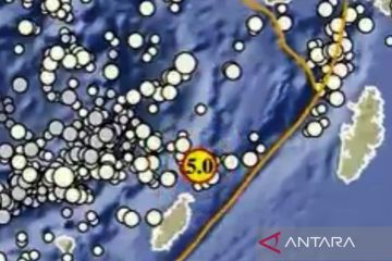 BMKG : Gempa dengan Magnitude 5,0 guncang Maluku Jumat dinihari