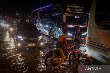 Jalur pantura Demak tergenang banjir rob