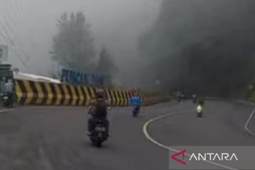 Jalur utama Cianjur masih didominasi pemudik dengan sepeda motor