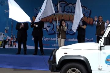 Menkomdigi lepas mobil pemantau frekuensi di jalur mudik