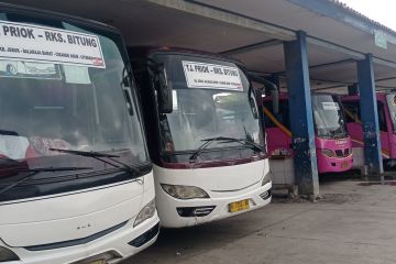 Pemudik arus balik di Terminal Rangkasbitung melonjak pada H+5 Lebaran