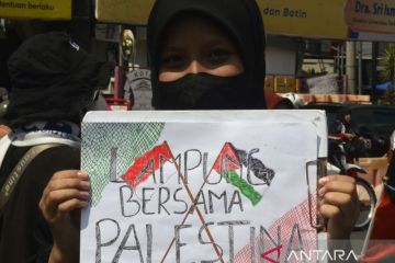 Aksi damai Lampung bersama Palestina