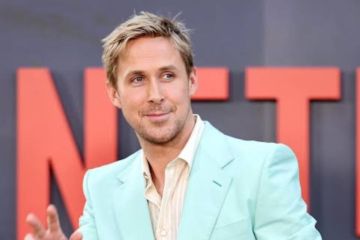 Poster film La La Land perbaiki gambar tangan datar Ryan Gosling