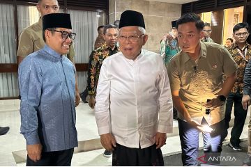 Ma'ruf Amin nilai menteri ke rumah Jokowi sebagai bagian silaturahmi
