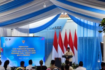 Prabowo meluncurkan empat program pendidikan di SD Bogor saat Hardiknas