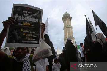 FOTO - Aksi akbar bela Palestina di Aceh