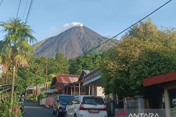 Pos PGA rekam 9 kali gempa embusan Gunung Karangetang
