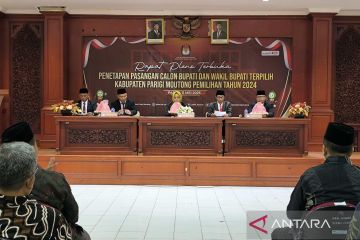 KPU Parigi Moutong tetapkan pasangan calon terpilih pada Pilkada 2024