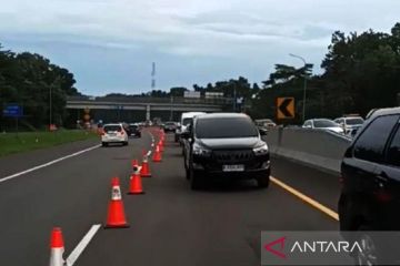 Ruas Tol Jagorawi arah Puncak diberlakukan contraflow