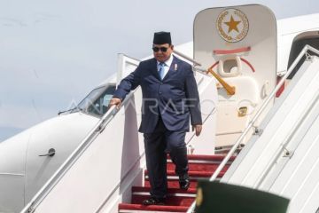 Prabowo Subianto tiba di Brunei Darussalam