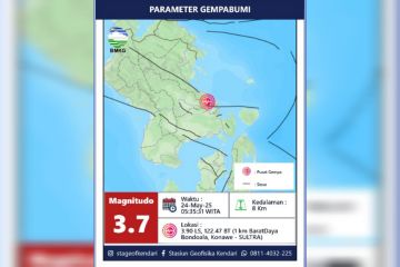 Gempa hari ini guncang Konawe Sultra