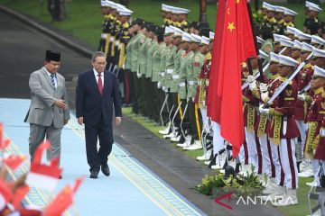 Prabowo terima kunjungan resmi PM Li Qiang di Istana Merdeka