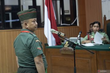 Sidang perdana penembakan polisi di Lampung