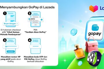 Pakai GoPay bisa bayar belanja di Lazada dapat diskon hingga 50 persen