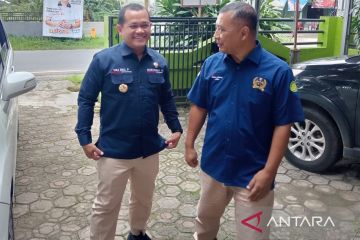 Kepala Bakamla Babel kunjungi Kantor Berita Antara Bangka Belitung