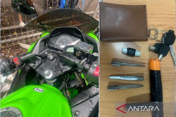 Bobol sepeda motor di siang bolong, pencuri di Jakpus terpergok warga