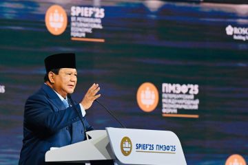 Di SPIEF, Prabowo: Berteman tak berarti korbankan kepentingan nasional