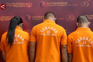 Curi 25 sepeda motor, lima pelaku digiring ke Mapolresta Ambon