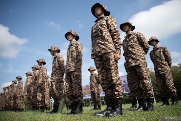Pembukaan retret laskar pandu satria tahap I di Palembang
