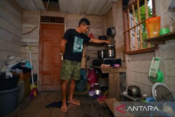 Penggunaan gas elpiji di pedalaman Mentawai