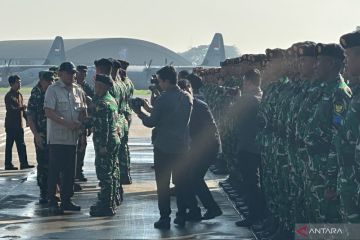 Menhan, Panglima TNI, dan Kapolri lepas kontingen untuk Hari Bastille di Prancis