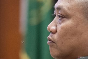 Kopda Bazarsah berikan keterangang sebagai terdakwa