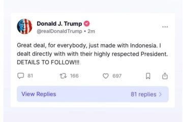 Trump umumkan kesepakatan besar dengan Presiden Prabowo