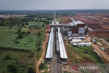 Progres pembangunan Stasiun Jatake