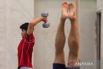 Pelatnas senam artistik putra di Bandung