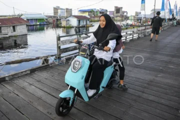 Penggunaan sepeda listrik di daerah terpencil