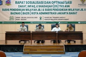 Jakbar raih ZIS Rp63,7 miliar