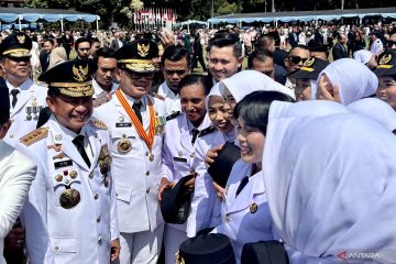Mendagri mewakili Presiden Prabowo lantik 1.110 Pamong Praja IPDN Jatinangor