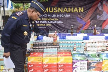Bea Cukai Samarinda musnahkan barang kena cukai ilegal senilai Rp1,8 milyar