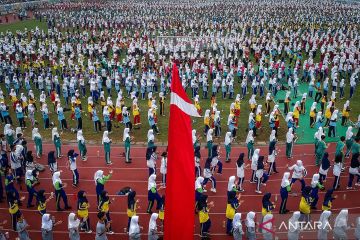 10.000 pelajar Tangerang senam anak hebat sambut HUT Kemerdekaan